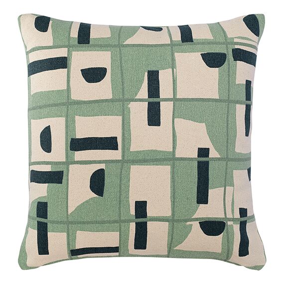 Подушка декоративная с геометрическим принтом из коллекции Ethnic, 45х45 см, Tkano