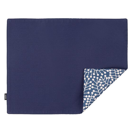 Салфетка двухсторонняя под приборы темно-синяя с принтом Спелая Смородина из коллекции Scandinavian touch, 35х45 см, изображение 2