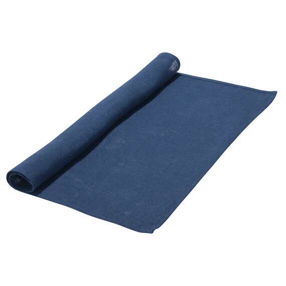 Салфетка сервировочная из стираного льна синего цвета из коллекции Essential, 45х45 см, изображение 2