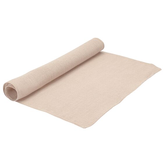 Салфетка сервировочная из стираного льна бежевого цвета из коллекции Essential, 45х45 см, изображение 8