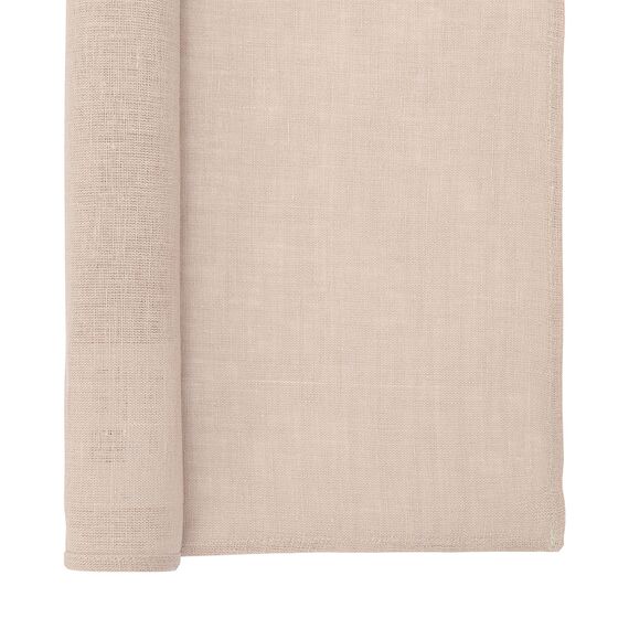Салфетка сервировочная из стираного льна бежевого цвета из коллекции Essential, 45х45 см, изображение 9