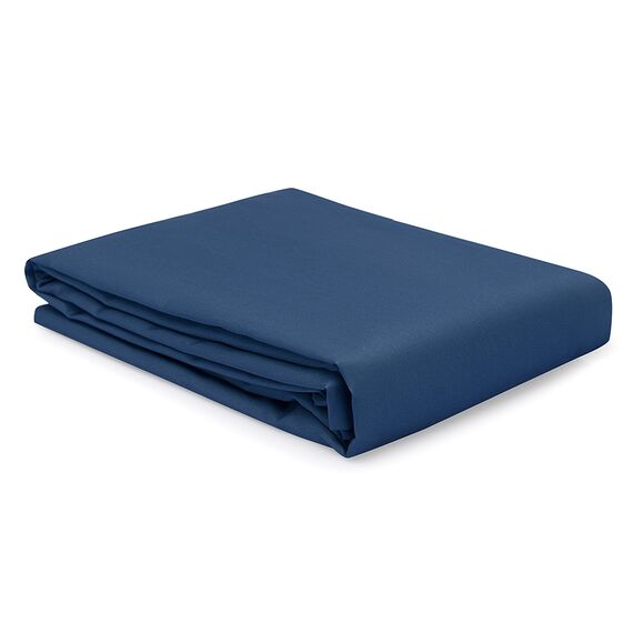 Простыня на резинке из премиального сатина темно-синего цвета из коллекции Essential, 160х200х30 см, Tkano, изображение 2