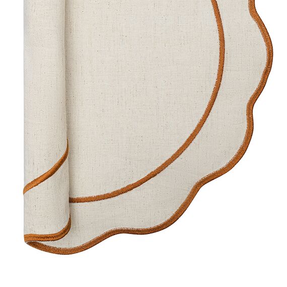 Салфетка под приборы Anemone из коллекции Trendy Ruffles, 40 см, карри, Tkano, изображение 3