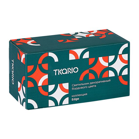 Светильник декоративный бордового цвета из коллекции Edge, Tkano, изображение 8