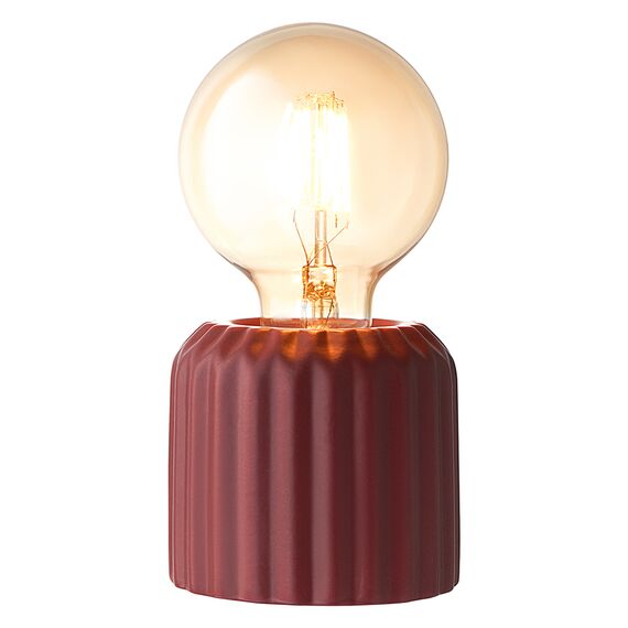 Светильник декоративный бордового цвета из коллекции Edge, Tkano, изображение 6