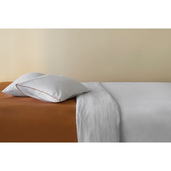 Простыня на резинке из сатина из коллекции Meditation, caramel, 180х200х30 см, Tkano, изображение 4