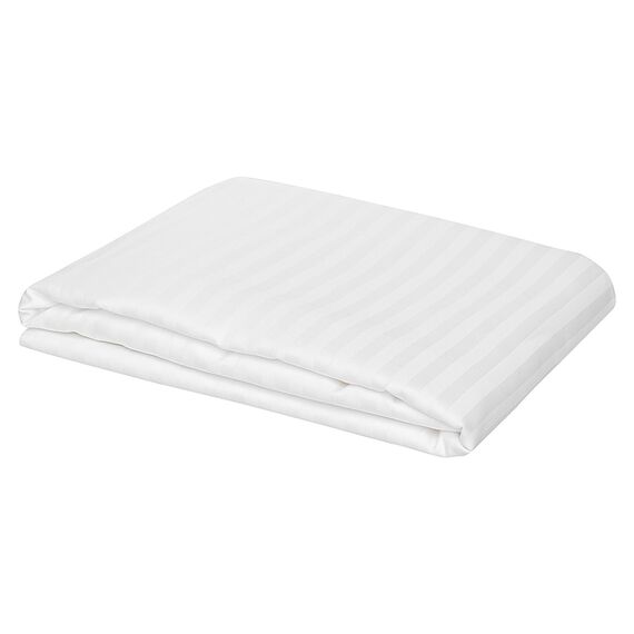 Простыня из страйп-сатина из коллекции Essential, 240х270 см, Tkano