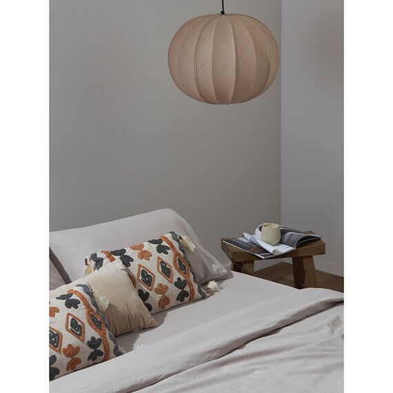 Простыня изо льна и хлопка серо-бежевого цвета из коллекции Essential, 240х270 см, Tkano, изображение 4