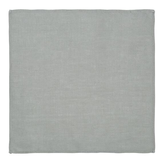 Салфетка сервировочная из стираного льна серого цвета из коллекции Essential, 45х45 см, изображение 2