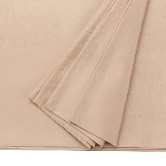 Скатерть жаккардовая бежевого цвета из хлопка с вышивкой из коллекции Essential, 180х260 см, изображение 6