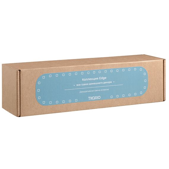 Свеча декоративная бирюзового цвета из коллекции Edge, 25,5см, Tkano, изображение 3