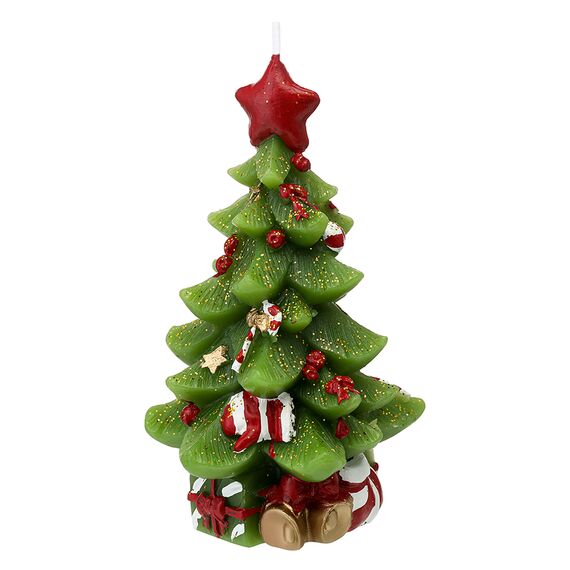 Свеча декоративная Green Miracle из коллекции New Year Essential, 18 см, Tkano