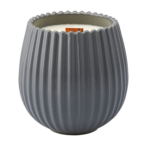 Свеча ароматическая с деревянным фитилём Hugs and Cookies из коллекции Edge, серый, 60 ч, Tkano, изображение 4