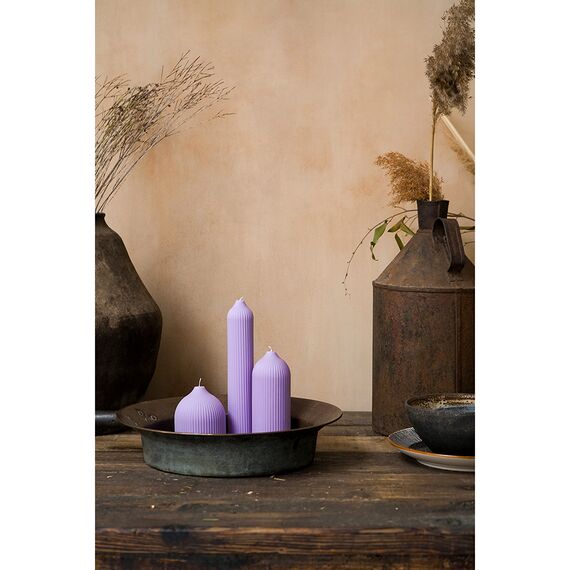 Свеча декоративная цвета лаванды из коллекции Edge, 10,5см, Tkano, изображение 2