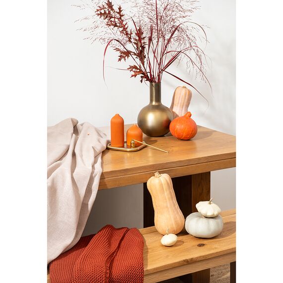 Свеча декоративная оранжевого цвета из коллекции Edge, 16,5см, Tkano, изображение 3