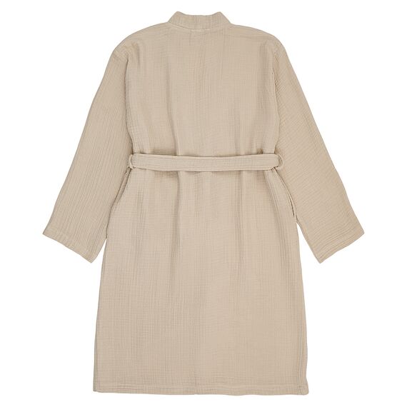 Халат из многослойного муслина бежевого цвета из коллекции Essential, размер L, Tkano, изображение 11