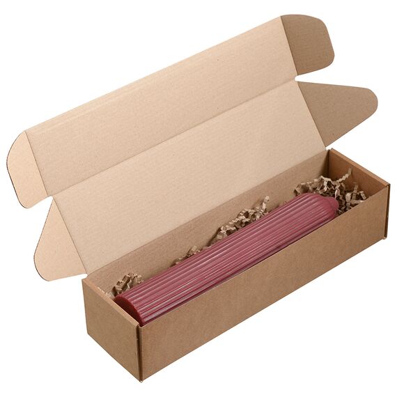 Свеча декоративная бордового цвета из коллекции Edge, 25,5см, Tkano, изображение 4