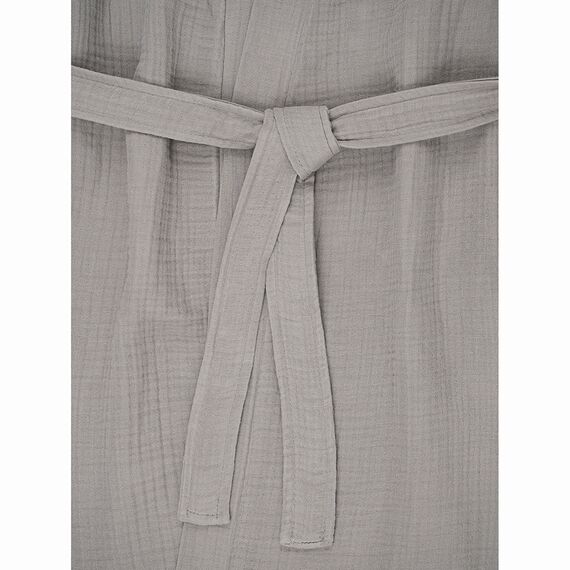 Халат из многослойного муслина серого цвета из коллекции Essential, размер M, Tkano, изображение 11