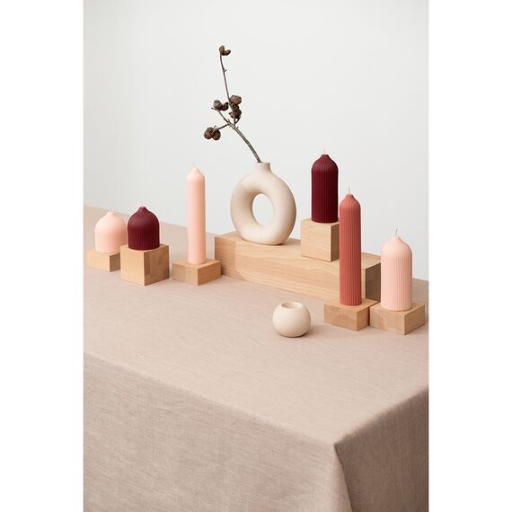 Свеча декоративная бордового цвета из коллекции Edge, 10,5см, Tkano, изображение 3