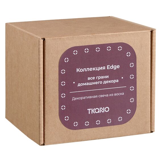 Свеча декоративная бордового цвета из коллекции Edge, 10,5см, Tkano, изображение 9