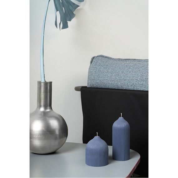 Свеча декоративная синего цвета из коллекции Edge, 16,5 см, Tkano, изображение 2
