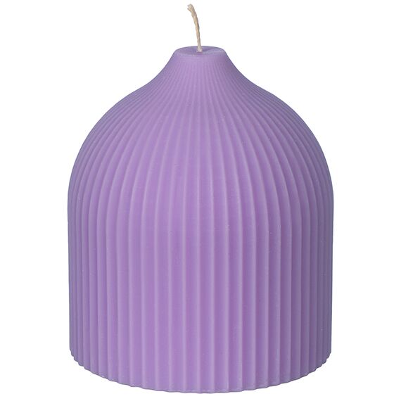 Свеча декоративная цвета лаванды из коллекции Edge, 10,5см, Tkano