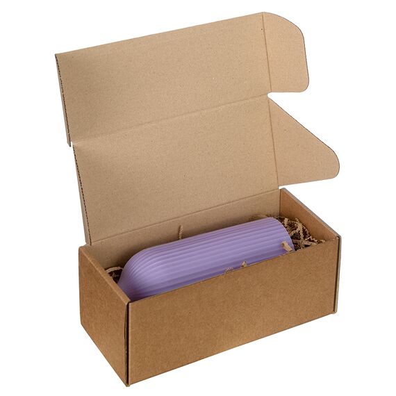 Свеча декоративная цвета лаванды из коллекции Edge, 16,5см, Tkano, изображение 14