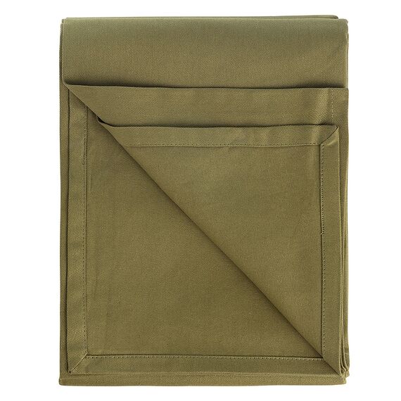 Скатерть из хлопка оливкового цвета из коллекции Essential, 170х250 см, изображение 3