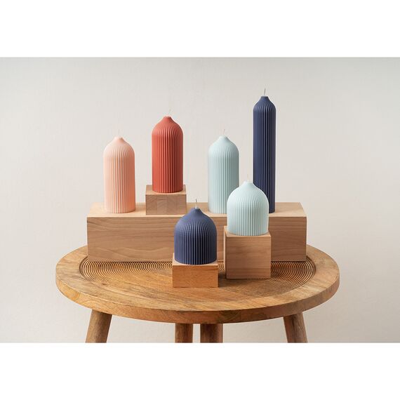 Свеча декоративная терракотового цвета из коллекции Edge, 16,5 см, Tkano, изображение 7