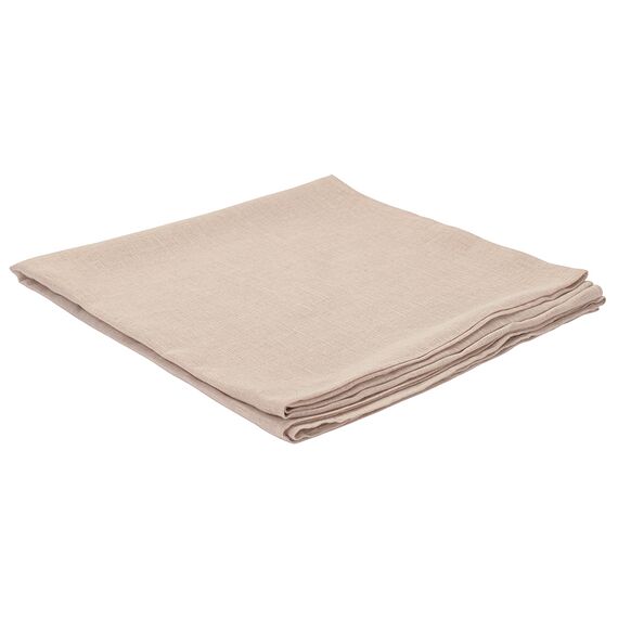 Скатерть из стираного льна бежевого цвета из коллекции Essential, 150х250 см, изображение 7