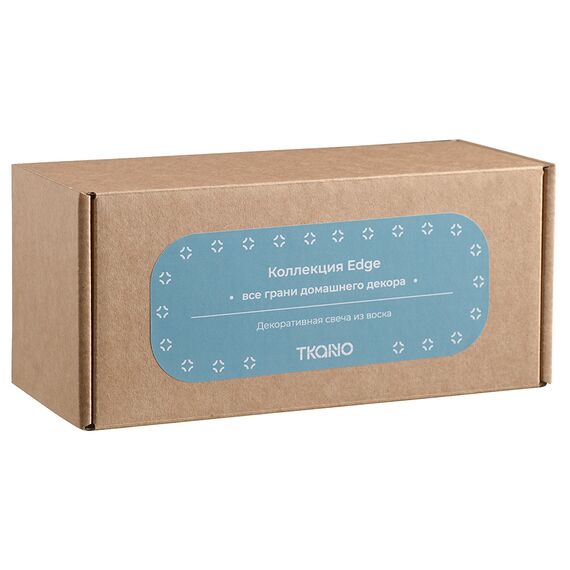 Свеча декоративная бирюзового цвета из коллекции Edge, 16,5см, Tkano, изображение 3