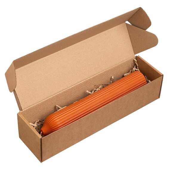 Свеча декоративная оранжевого цвета из коллекции Edge, 25,5см, Tkano, изображение 8