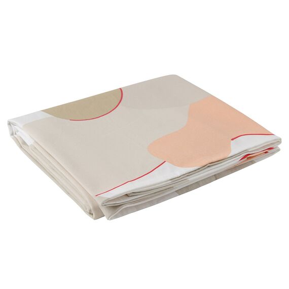 Скатерть из хлопка бежевого цвета с авторским принтом из коллекции Freak Fruit, 170х250 см, изображение 5