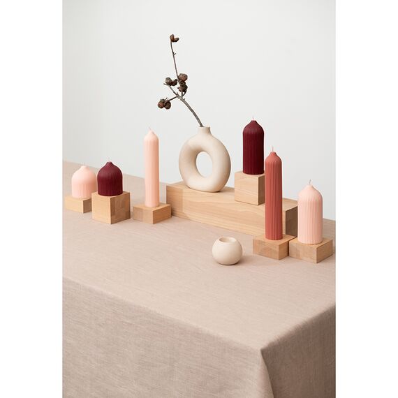 Свеча декоративная бордового цвета из коллекции Edge, 16,5см, Tkano, изображение 3