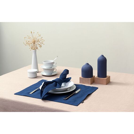 Скатерть из стираного льна бежевого цвета из коллекции Essential, 150х250 см, изображение 6