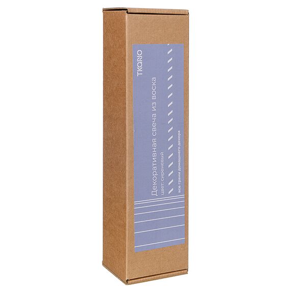 Свеча декоративная цвета лаванды из коллекции Edge, 25,5см, Tkano, изображение 9