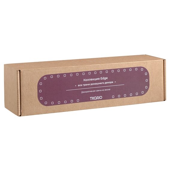 Свеча декоративная бордового цвета из коллекции Edge, 25,5см, Tkano, изображение 5