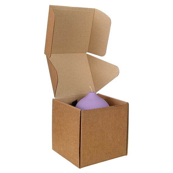 Свеча декоративная цвета лаванды из коллекции Edge, 10,5см, Tkano, изображение 8