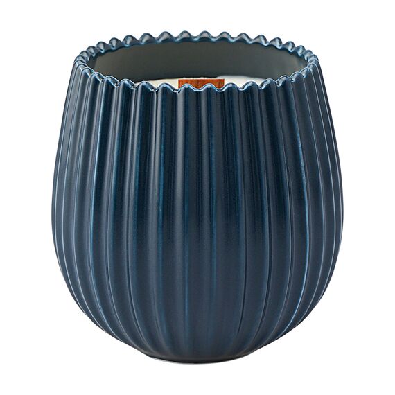 Свеча ароматическая с деревянным фитилём Secret Santa из коллекции Edge, синий, 60 ч, Tkano, изображение 2