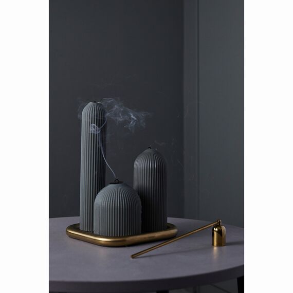 Свеча декоративная графитового цвета из коллекции Edge, 10,5см, Tkano, изображение 6