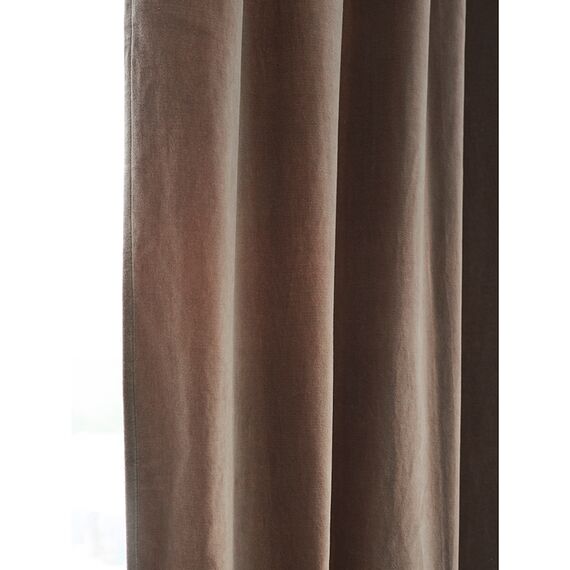 Штора из хлопкового бархата бежевого цвета из коллекции Essential, 150х290 см, Tkano, изображение 4