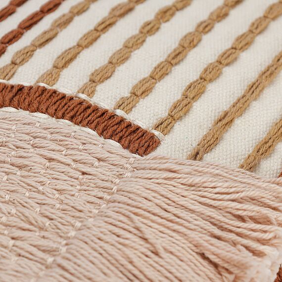 Чехол на подушку декоративный Beige geometry из коллекции Ethnic, 35х60 см, Tkano, изображение 8