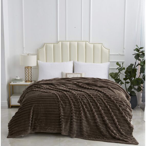 Покрывало Орнелла, цвет кофе, размер 210х230, Sofi de Marko