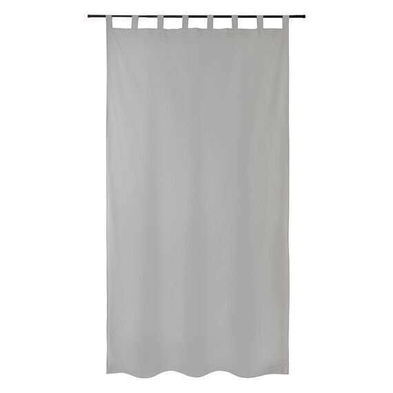 Штора из хлопка двойная базовая серого цвета из коллекции Essential, 150х290 см, Tkano