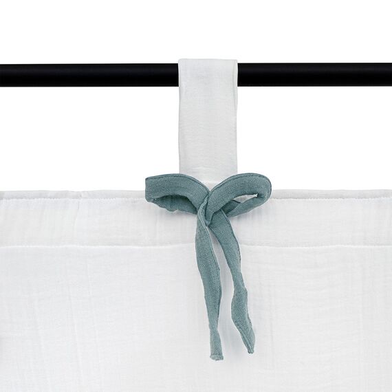 Штора из муслина с декором синего цвета из коллекции Essential, 150х290 см, Tkano, изображение 7