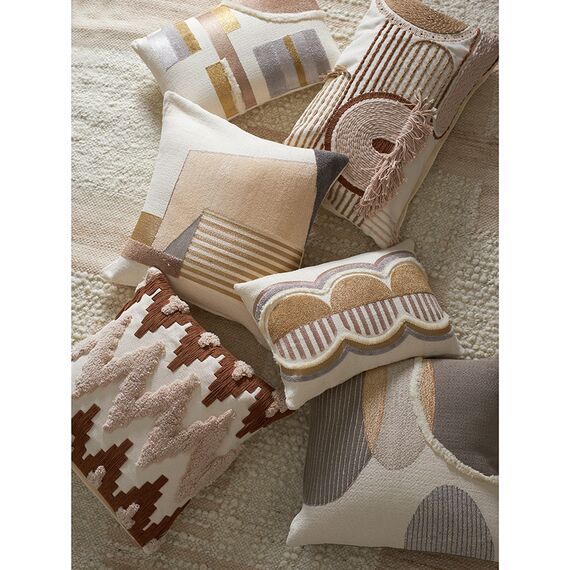 Чехол на подушку декоративный Beige blink из коллекции Ethnic, 45х45 см, Tkano, изображение 4