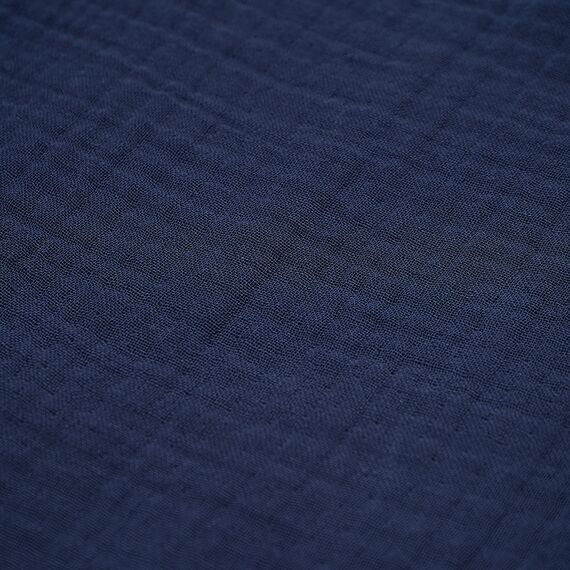 Халат из многослойного муслина темно-синего цвета из коллекции Essential, размер M, Tkano, изображение 11