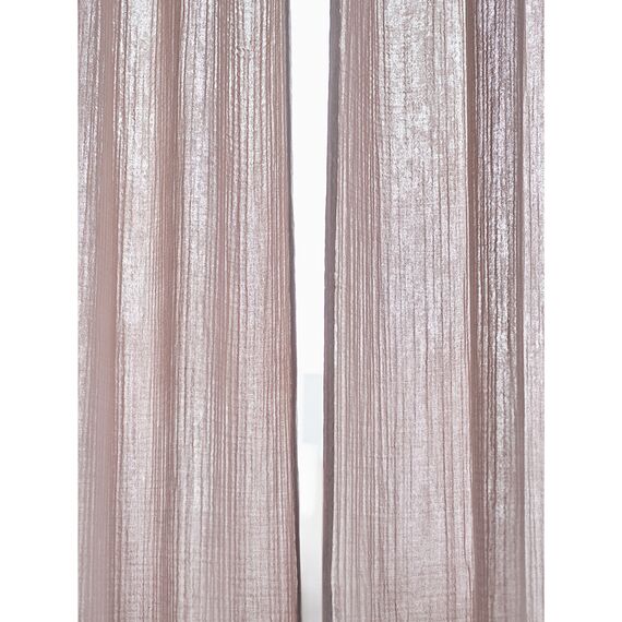 Штора из муслина бежево-серого цвета из коллекции Essential, 150х290 см, Tkano, изображение 5