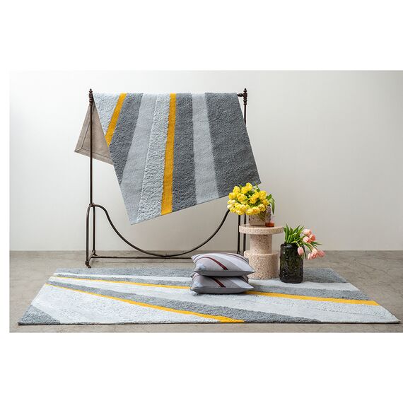 Чехол на подушку из хлопка с принтом Tulip field из коллекции Terra, 45х45 см, изображение 2