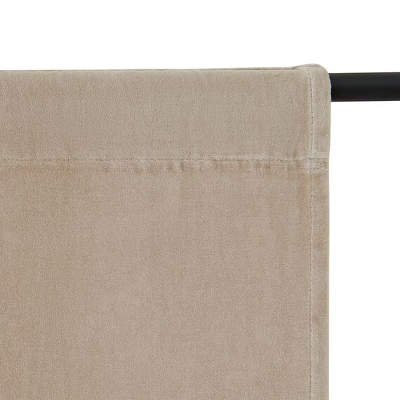 Штора из хлопкового бархата бежевого цвета из коллекции Essential, 150х290 см, Tkano, изображение 7
